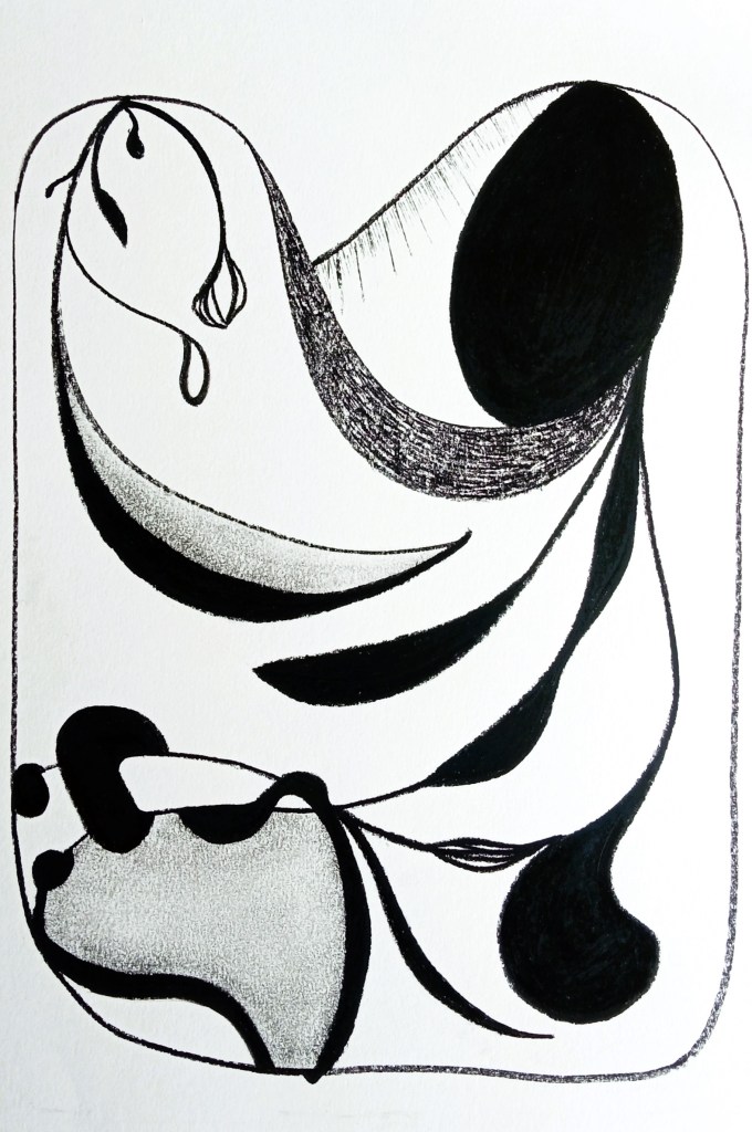 dessin au fusain, œuvre original de Rosa Najdovski